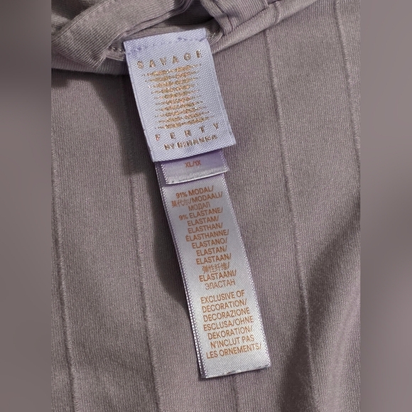 Savage X Fenty By Rihanna Sleek Stitch Sleep Short Robe Size XL - Picture 6 of 6